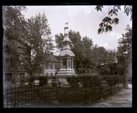 Soldiers monument from uptown side, [Germantown] [graphic].