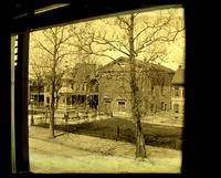 Monument in Market Square, & Old church across from 5442 [Germantown Avenue] taken from 2nd floor window [graphic].