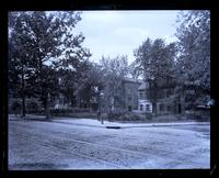 [Market Square Presbyterian] Church & Market Square from our front gate. Policeman Saddington in it. [Germantown] [graphic].