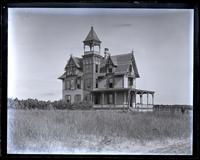 [Our cottage Avocado from S. on road], Father near front gate, [Sea Girt, NJ] [graphic].