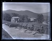Battery at West Point, [NY], on side of hill near hotel [graphic].