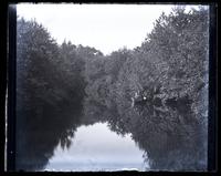 Creek below mill with boat. B[ess] C. M[orris], T[heodore] W[illiam] R[ichards] & S[am] B. M[orris], [Sea Girt, NJ] [graphic].