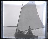 Royal Star sailing on [Mana]squan R[iver], from dock, [NJ] [graphic].