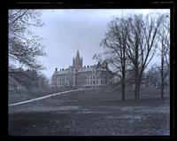 Barclay Hall from the lawn W. of grove [Haverford College] [graphic].