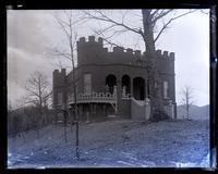 Mr. Brown's house. Zealandia, on Beaucatcher Mt. Mr. Brown on porch. [Asheville, NC] [graphic].