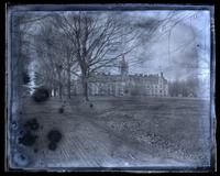 [Haverford College], Barclay Hall from Maple Ave[nue] [graphic].