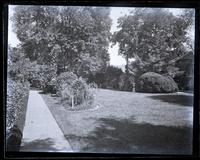 Looking down garden at Germantown from near the bean patch, [Deshler-Morris House, 5442 Germantown Avenue] [graphic].