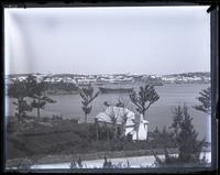 View of Hamilton from Paget Shore. 1st day trip to Gibbs Hill with N.A. French, Mr. Sumner & E.K. Bradley, [Bermuda] [graphic].