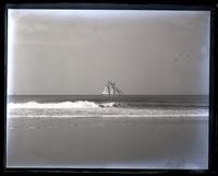 Schooner from beach, [Sea Girt, NJ] [graphic].