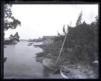 Pitt's Bay, boat on shore in foreground, [Bermuda] [graphic].