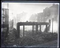 [Fire] Ruins of 715-19 Arch St. from [George S.] Harris [& Sons, lithographers] 2nd story, [Philadelphia] [graphic].