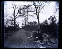 [Elliston Perot Morris and Elizabeth Canby Morris in road, possibly somewhere near Sea Girt] [graphic].