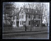 Uncle Chas. [Rhoads] house. Front view. Aunt D. & Ellie in porch. [Haddonfield, NJ] [graphic].