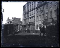 [700 block of Arch Street with fire ruins of Morris building] [graphic].