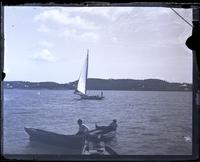 [Bermuda yacht], Stern view, [Bermuda] [graphic].