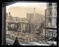 [Ruins of 715-19 Arch St. from Garner's window. Possibly 710 Arch, Philadelphia] [graphic].