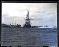 H.M.S. Northampton, the flagship at Dockyard, [Bermuda] [graphic].