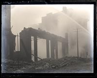 Front of father's building 715-719 Arch St., the morning of the fire, [Philadelphia] [graphic].