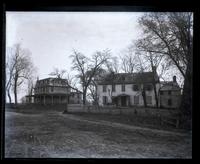Two old houses, [Claymont, DE]. More distant one where Aunt Hetty used to live, dated 1790 under roof [graphic].