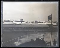 Dock & crowd from hurricane deck of Orinoco, [Bermuda] [graphic].