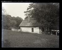 Old house back of Roxborough. Co[u]s[in] Catherine Brown's place. Anne Wistar standing near home. [Philadelphia] [graphic].