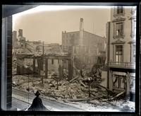 [Fire] Ruins of 715-19 Arch St. from Garner's window, [possibly] 710 Arch, [Philadelphia] [graphic].
