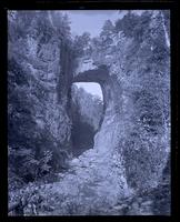 Natural Bridge [from seat on path leading down under it, Cedar Creek, VA] [graphic].