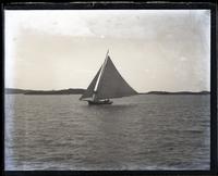 Bermuda yacht from steps of Princess Hotel, [Bermuda] [graphic].