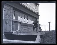 [Dog Bonnie at top of steps, side of Avocado, Sea Girt, NJ] [graphic].