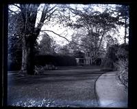 View down lawn toward house, 5442 [Germantown Avenue, Deshler-Morris House] [graphic].