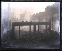 [Fire] Ruins of 715-19 Arch. From a window of [George S.] Harris [& Sons, lithographers] 2nd story, [Philadelphia] [graphic].