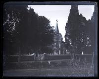 Oxford [Trinity] Church from E. across pike, [Olney, PA] [graphic].