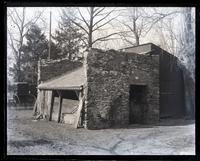 Old stable where [Stuart] painted Washington's portrait. On Wister's, Main St. below Bringhurst, [Germantown] [graphic].