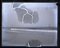 Schooner from beach, [Sea Girt, NJ] [graphic].