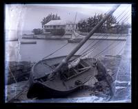 Fishing boat on shore at Salt Kettle, [Bermuda] [graphic].