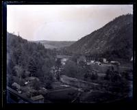 View from bridge at Mainville, Catawissa R[ail] R[oad], from moving train, [Mainville, Pa.] [graphic].