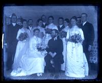 [Group of Frank Huston's & Alice Calley's wedding company at 3926 Chestnut St.] [graphic].