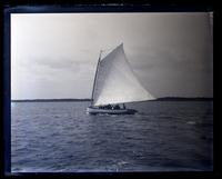 Jennie Arnold sailing, Barnegat Bay, [Ocean County, NJ] [graphic].