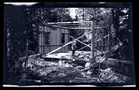 [Boy at a construction site], Pocono Lake, [PA] [graphic].