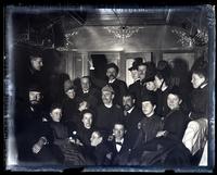 Portion of our Niagara Party at one end of Parlor Car. Taken at Mauch Chunk, [Pa.] [graphic].