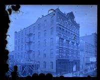 [Father's building, 715-17-19 Arch St. from H. Hellers 2nd story window, Philadelphia] [graphic].