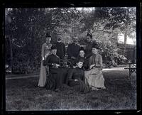 [Sallie, Mary, & Anne Emlen, Mr. Heins, Jennie Jones, Alice Shipley & Bess. Deshler-Morris House, 5442 Germantown Avenue] [graphic]