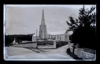 Paget [St. Paul's] Church from road. Howard Cramp by wall. [Bermuda] [graphic].