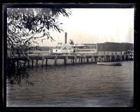 Steamer Sea Bird & dock at Oceanic from hotel grounds, [Monmouth Beach, NJ] [graphic].