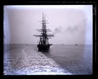 U.S.S.S. Lancaster. New York Bay. Bow on. From S.S. Taurus. [Monmouth Beach, NJ] [graphic].