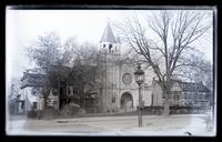 New Presbyterian Church & Square from Bank, cor. Main & School L[ane. Germantown] [graphic].