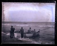 Capt. David N. Curtis fishing boat at beach. [Sea Girt, NJ] [graphic].