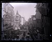 Chestnut St. looking E. from top of Wanamakers arch, [Constitutional Centennial Celebration, Philadelphia] [graphic].