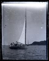 Sanam River. Cat boat 