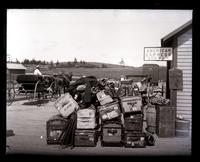Our baggage on dock at N.E. Harbor just before leaving for home. [Mount Desert Island, ME] [graphic].